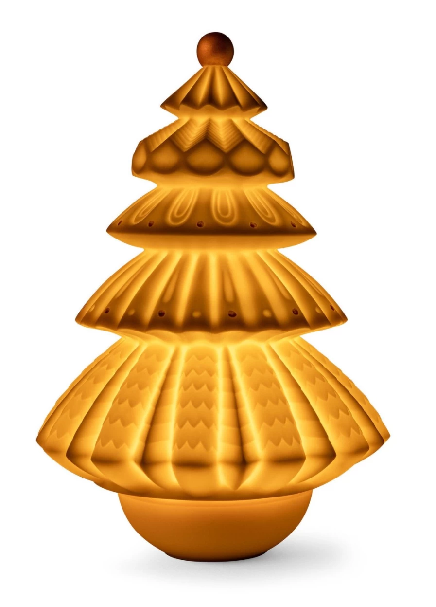 Lladró Christmas Tree Lamp - Elegant Holiday Decor LED Lighting for Home