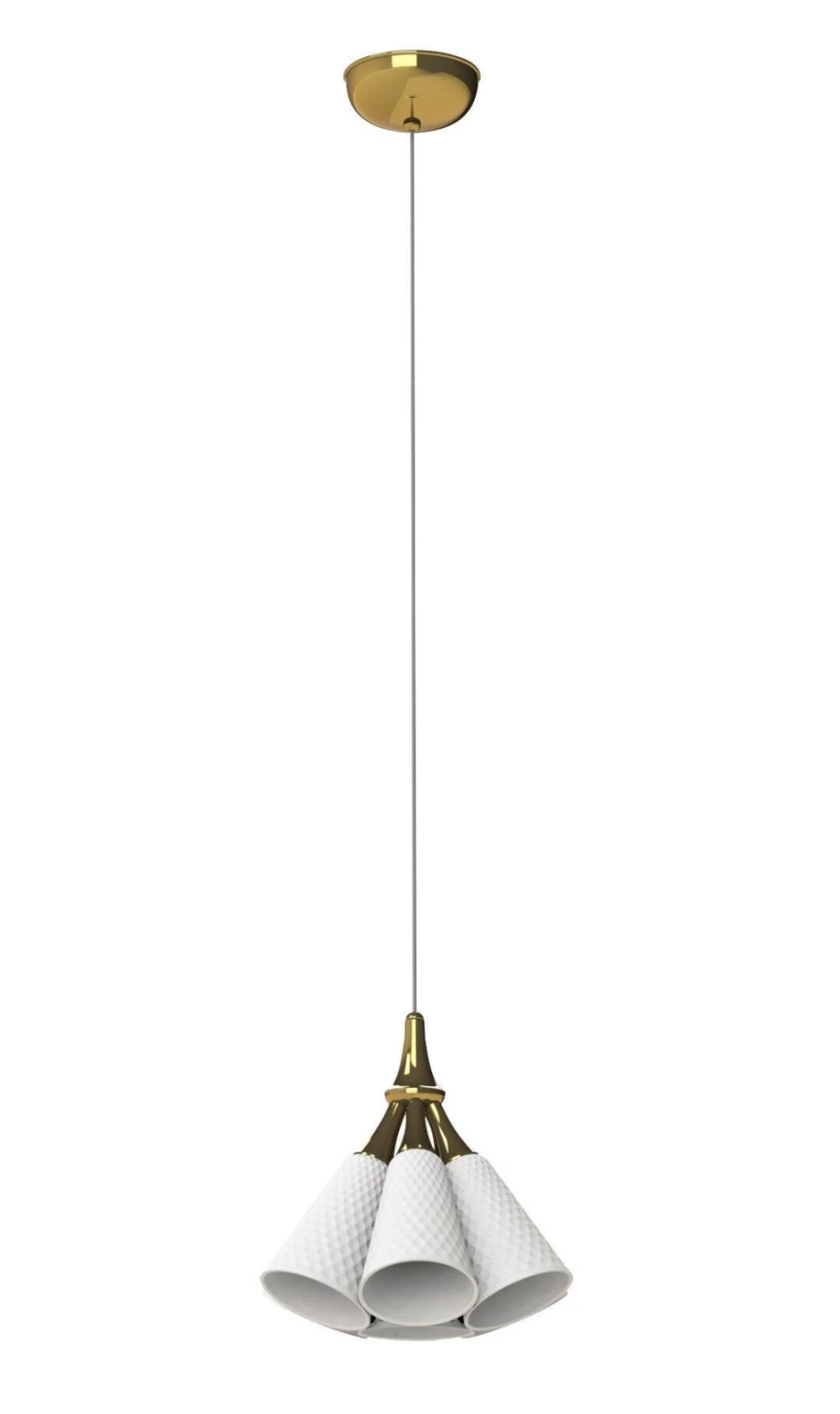 Lladró Gold Hanging Lamp – Elegant Jamz Ceiling Light for Modern Decor