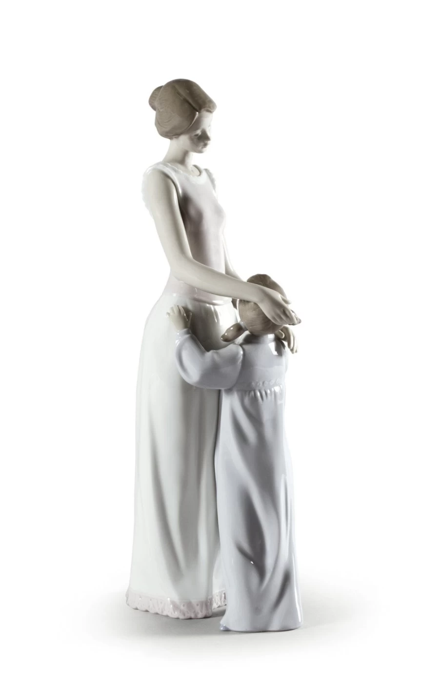 "Lladró Someone To Look Up To Mother Figurine - Elegant Porcelain Sculpture"