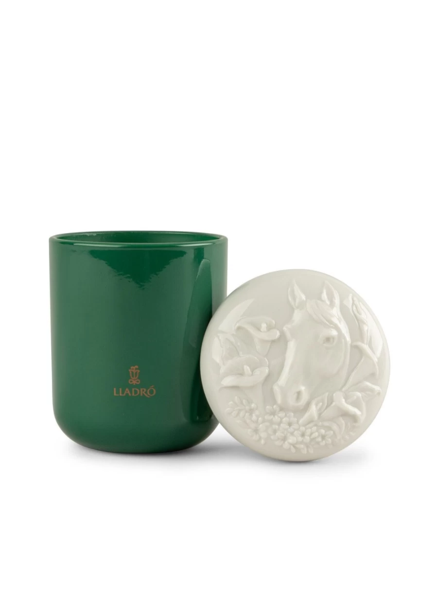 Lladró Gardens Of Valencia Horse Sculpture Candle - Elegant Home Décor