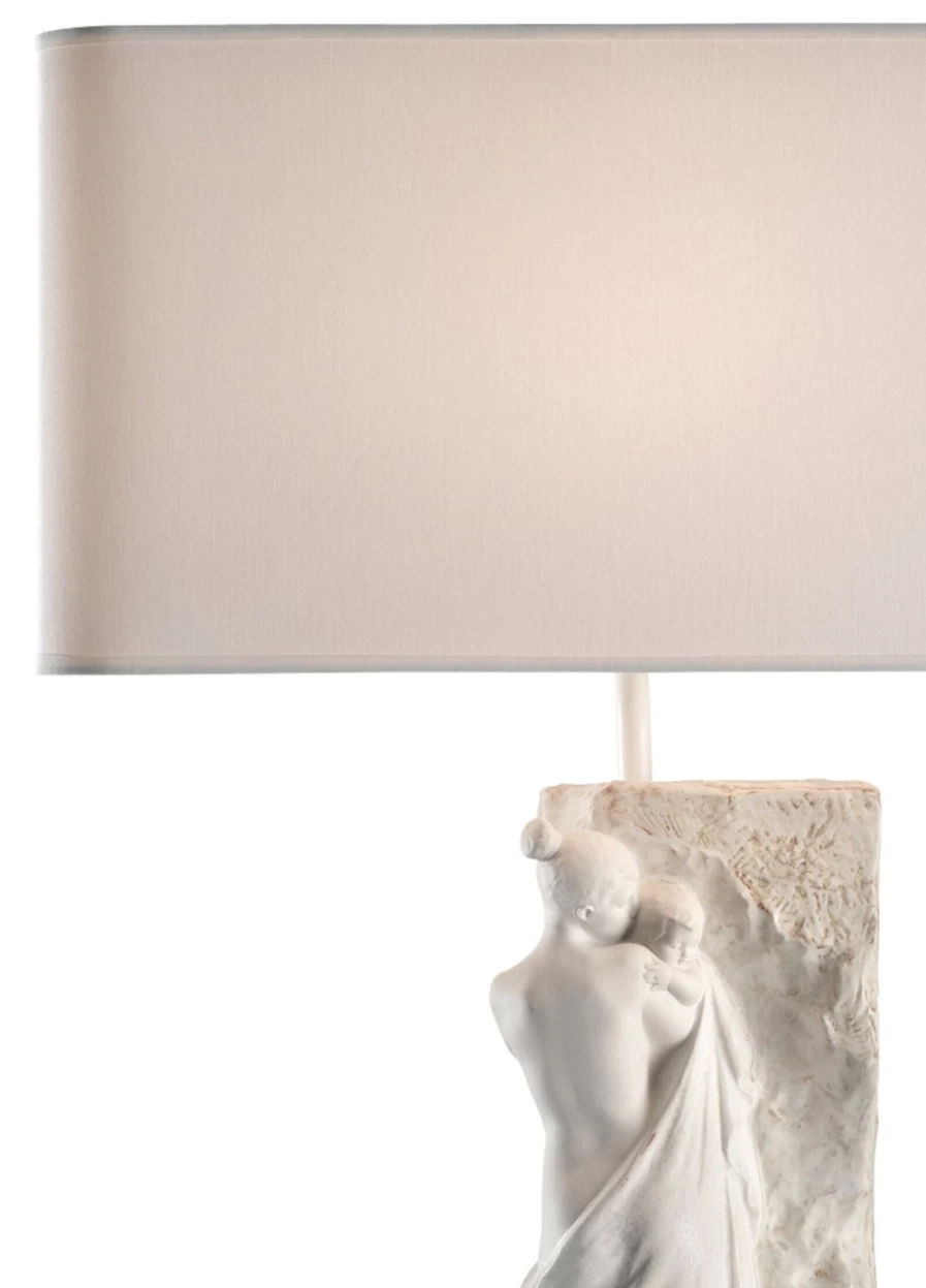 Lladró Motherhood Mural Table Lamp - Elegant Handcrafted Ceramic Light for Home Decor