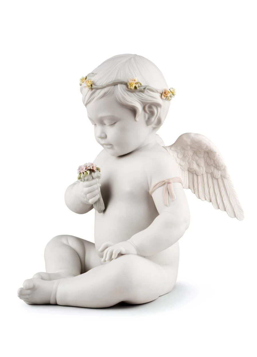 Lladró Celestial Angel Figurine - Handcrafted Porcelain Collectible Statue