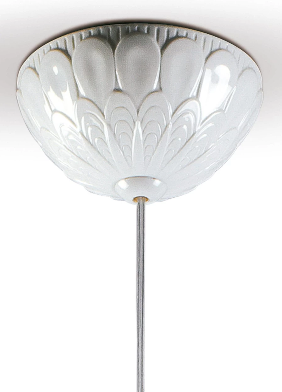 Lladró Ivy And Seed White Single Ceiling Lamp for US Market