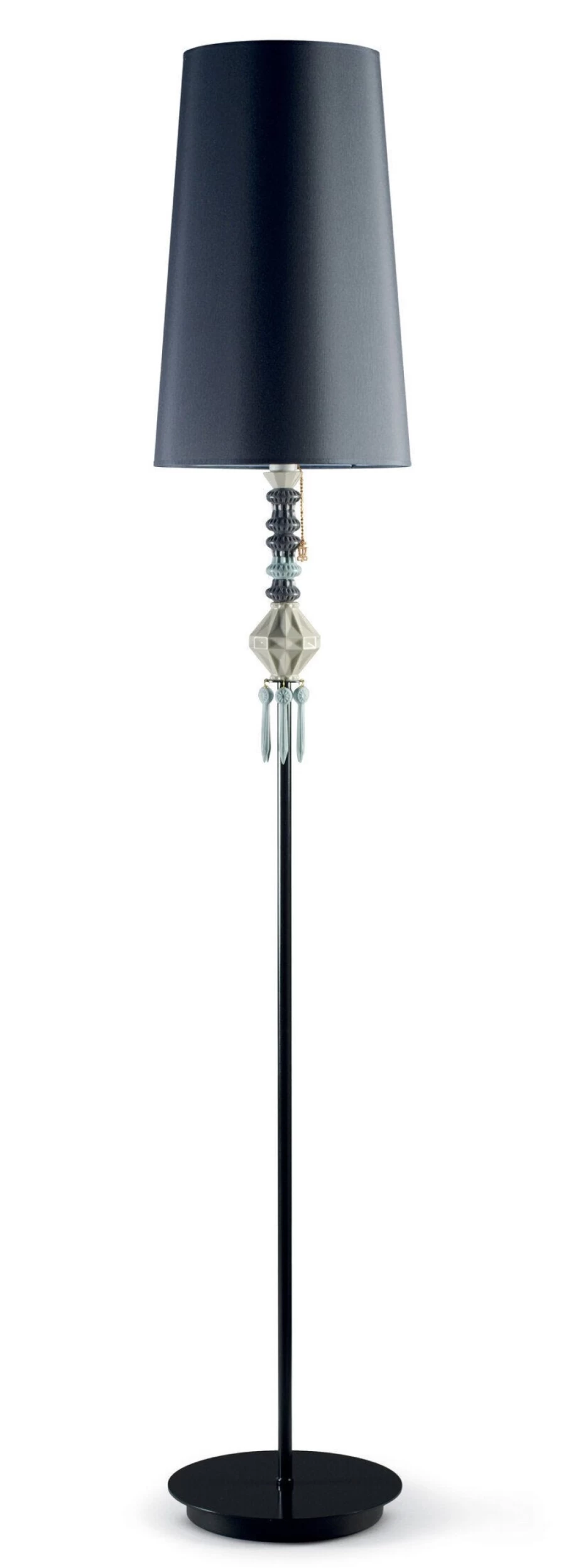 Lladró Belle De Nuit Black Floor Lamp I - Elegant Modern Lighting for Home Decor