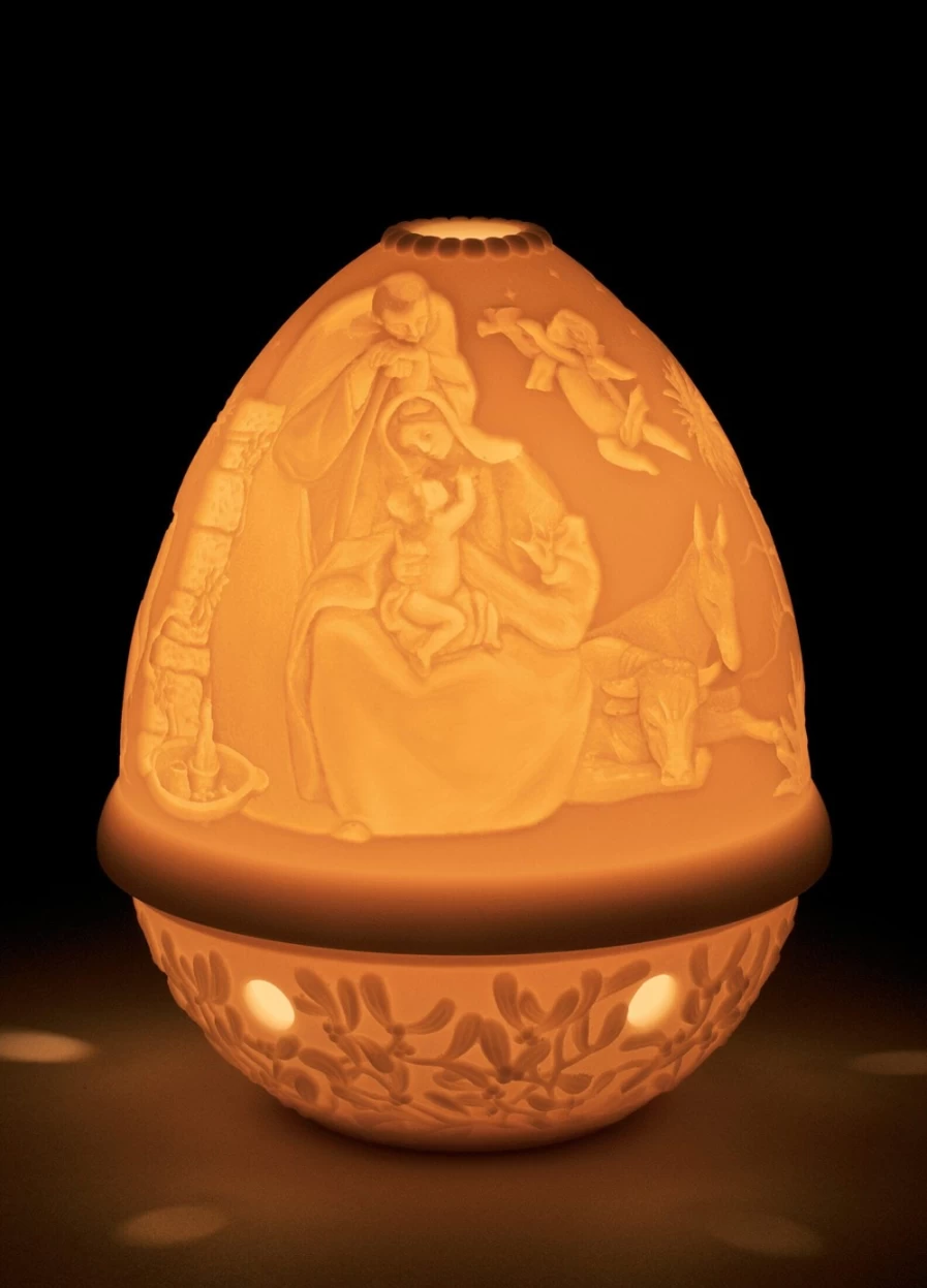 Lladró Nativity Scene Lithophane - Handcrafted Christmas Decor