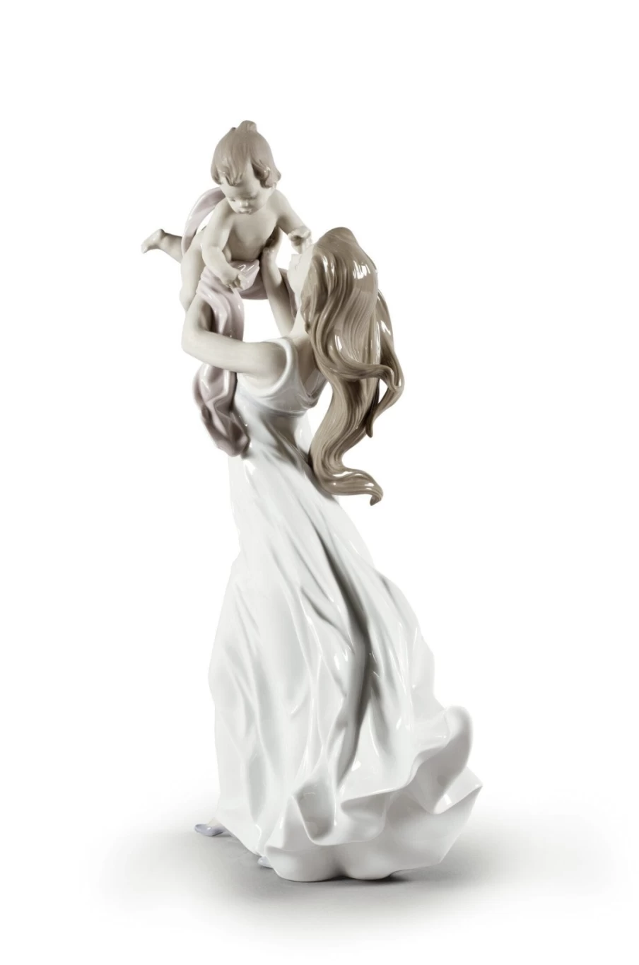 Lladró My Little Sweetie Porcelain Mother Figurine - Elegant Collectible Statue