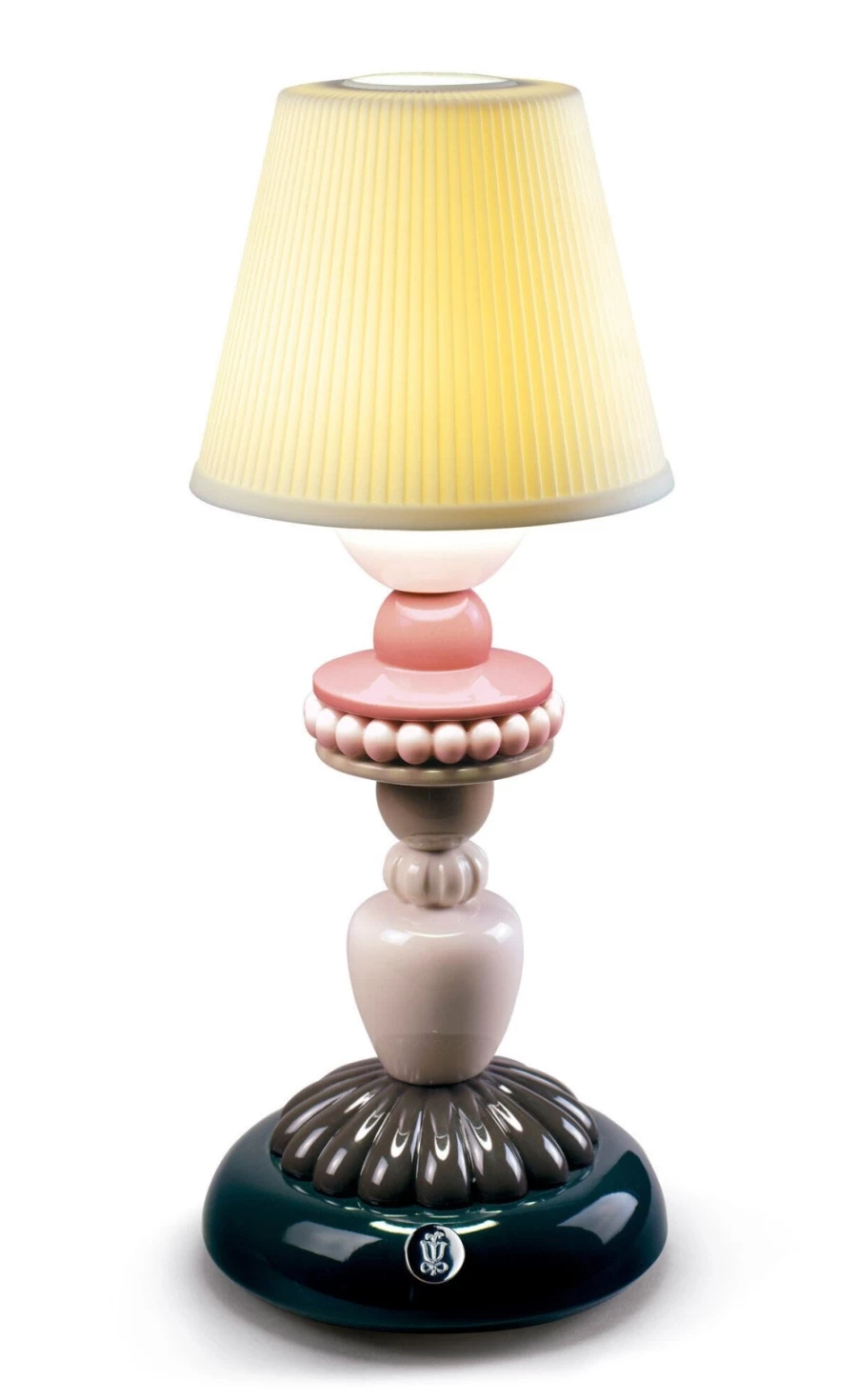 Lladró Black Sunflower Firefly Table Lamp – Elegant Home Decor Lighting