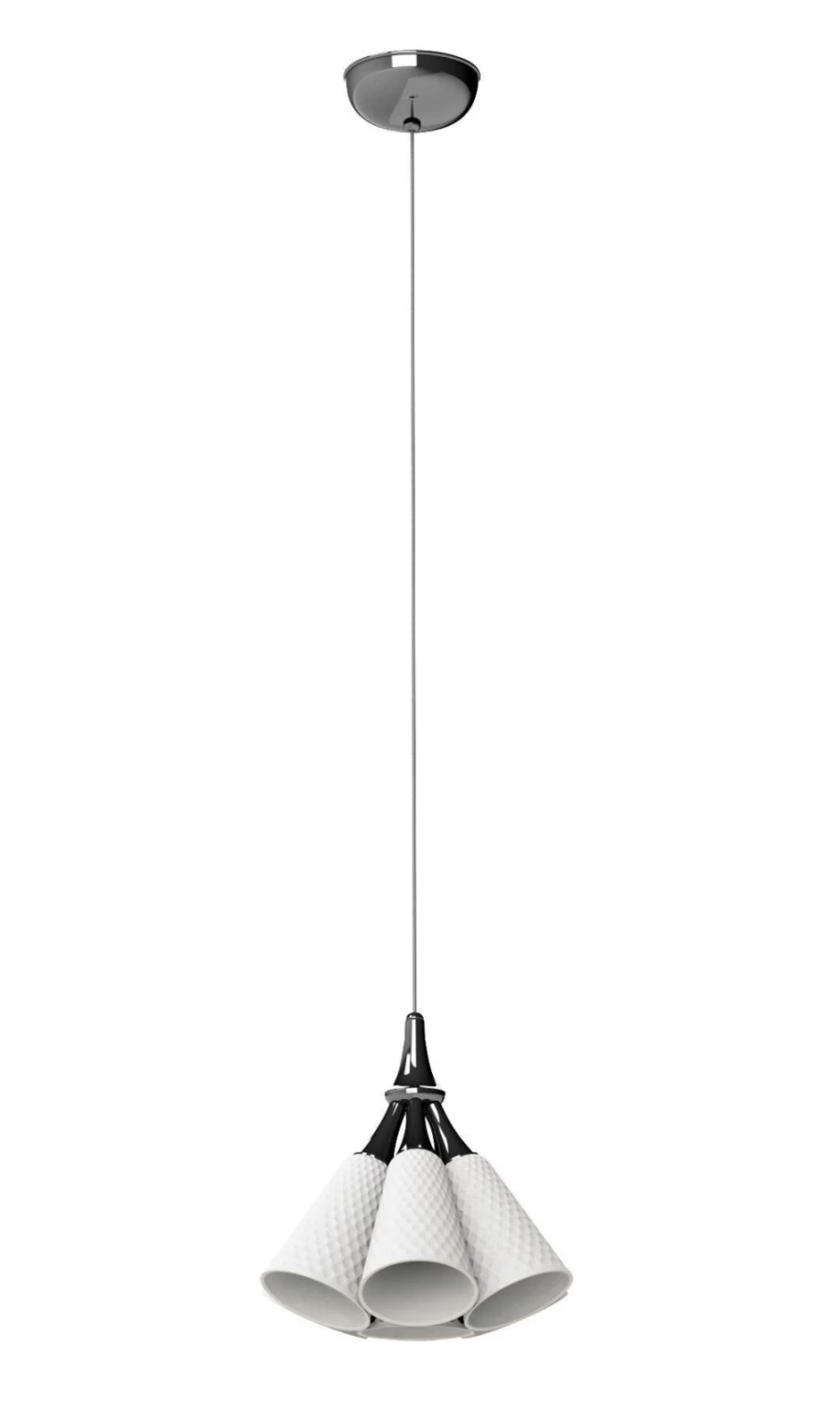 Lladró Black Hanging Lamp - Modern Elegant Ceiling Light for Home Decor
