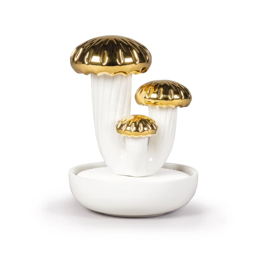 Lladró Gold Boletus 3 Diffuser - Gardens Of Valencia Scent Home Fragrance