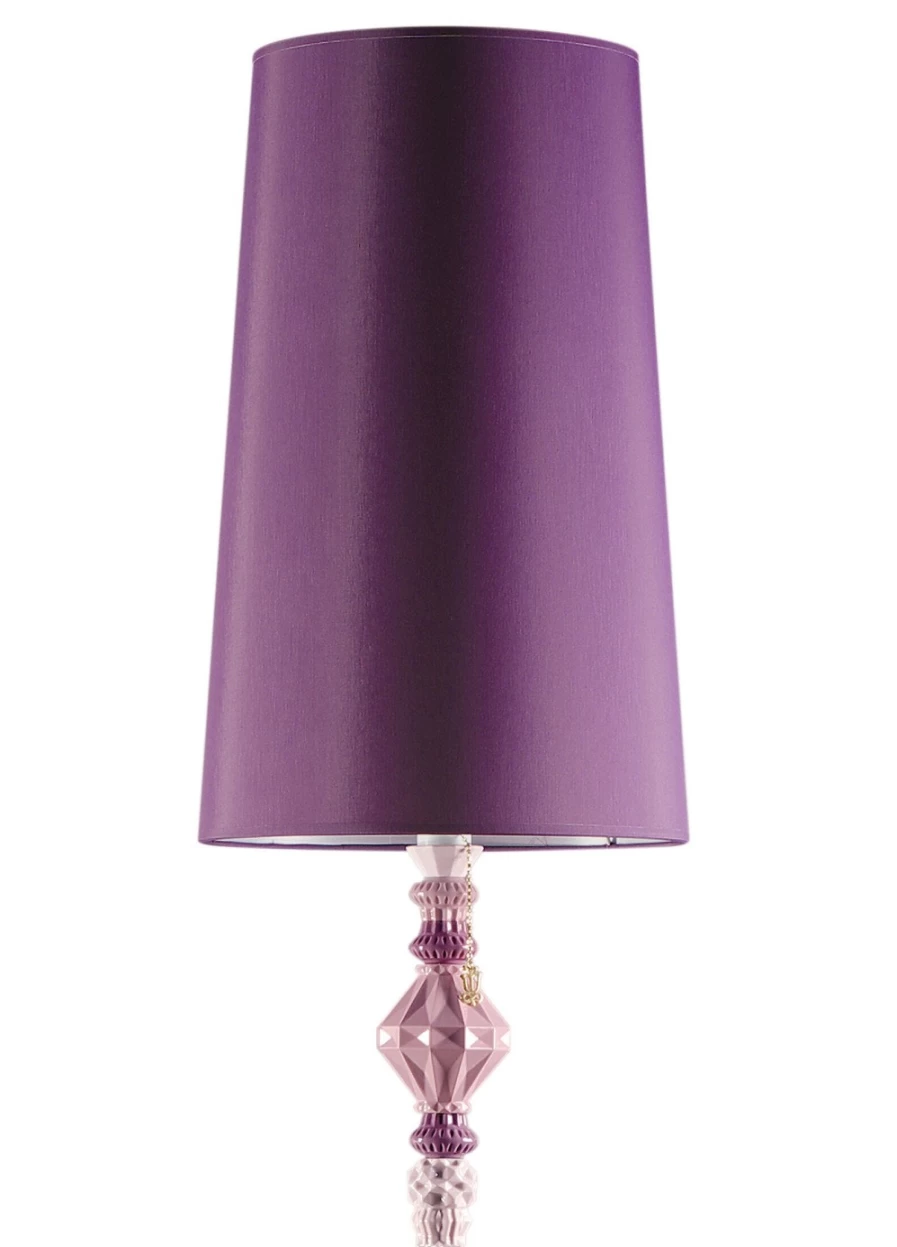 Lladró Belle De Nuit II Pink Floor Lamp | Elegant Home Lighting