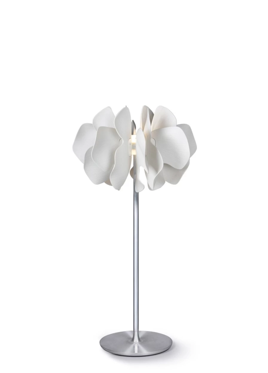 Lladró Nightbloom Small White Floor Lamp – Elegant Home Lighting