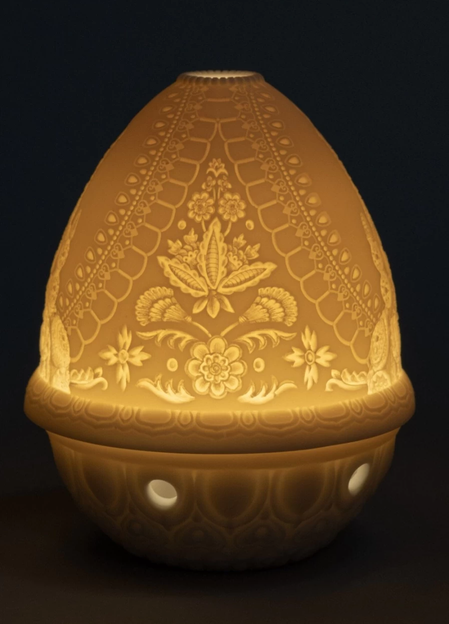 Lladró Lord Balaji Rechargeable LED Lithophane Light for Home Decor